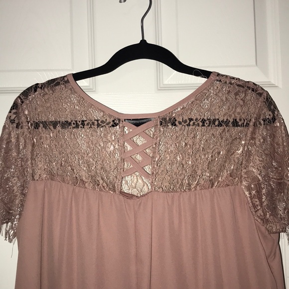 Mauve Pink Lace Dress - Picture 5 of 5